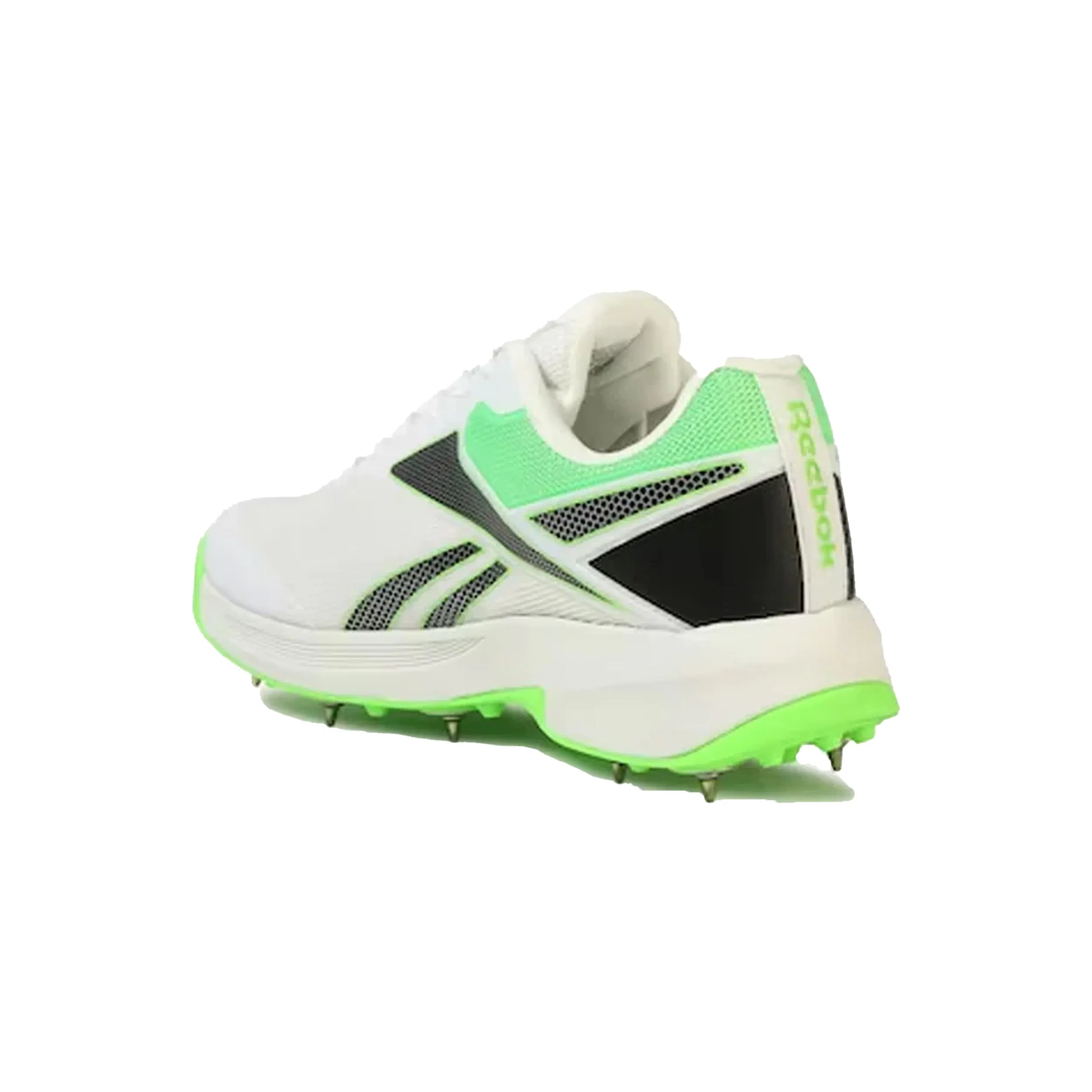 Reebok All Round Kaiser Cricket Spike Shoes (White/Black/Lime-R)  DOD