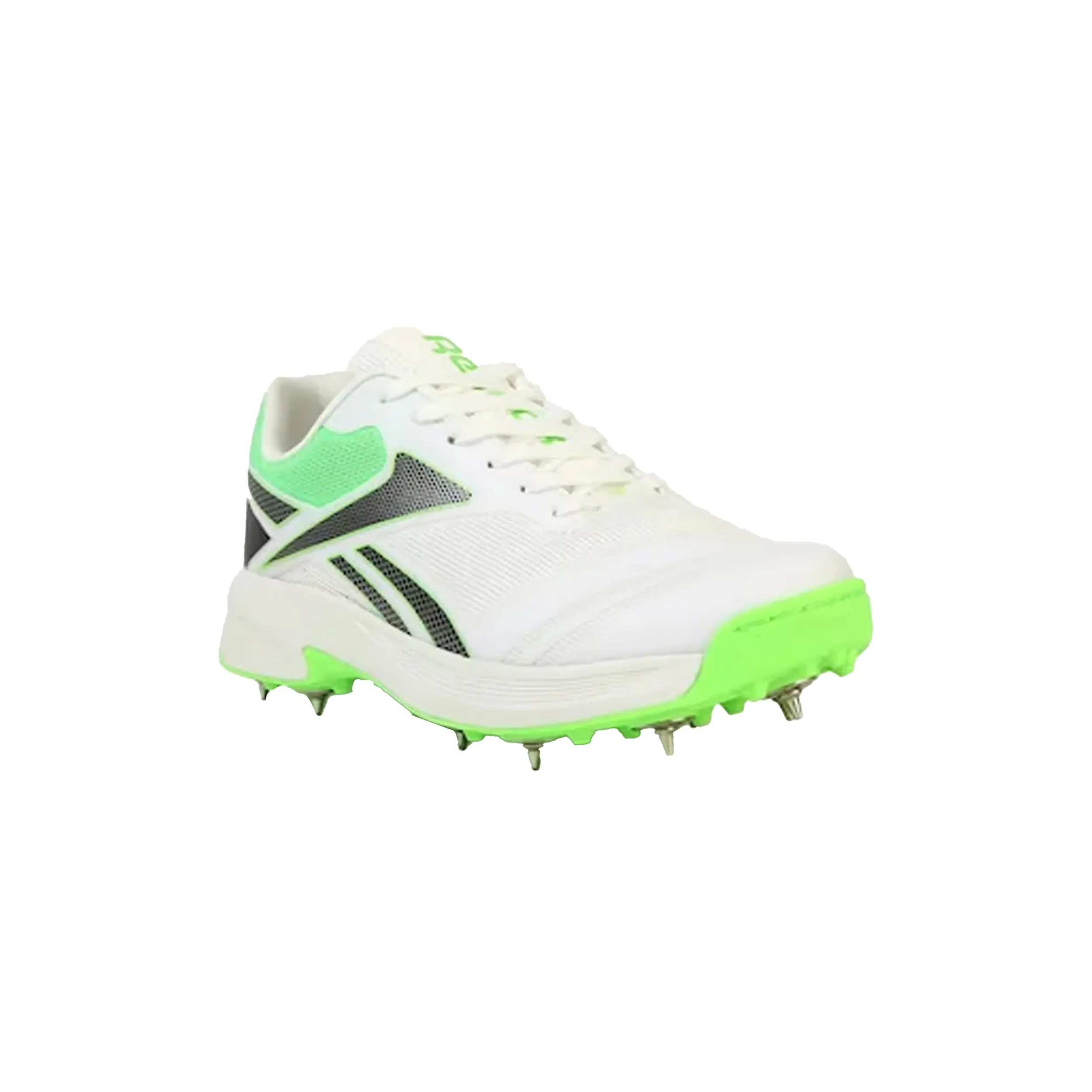 Reebok All Round Kaiser Cricket Spike Shoes (White/Black/Lime-R)  DOD