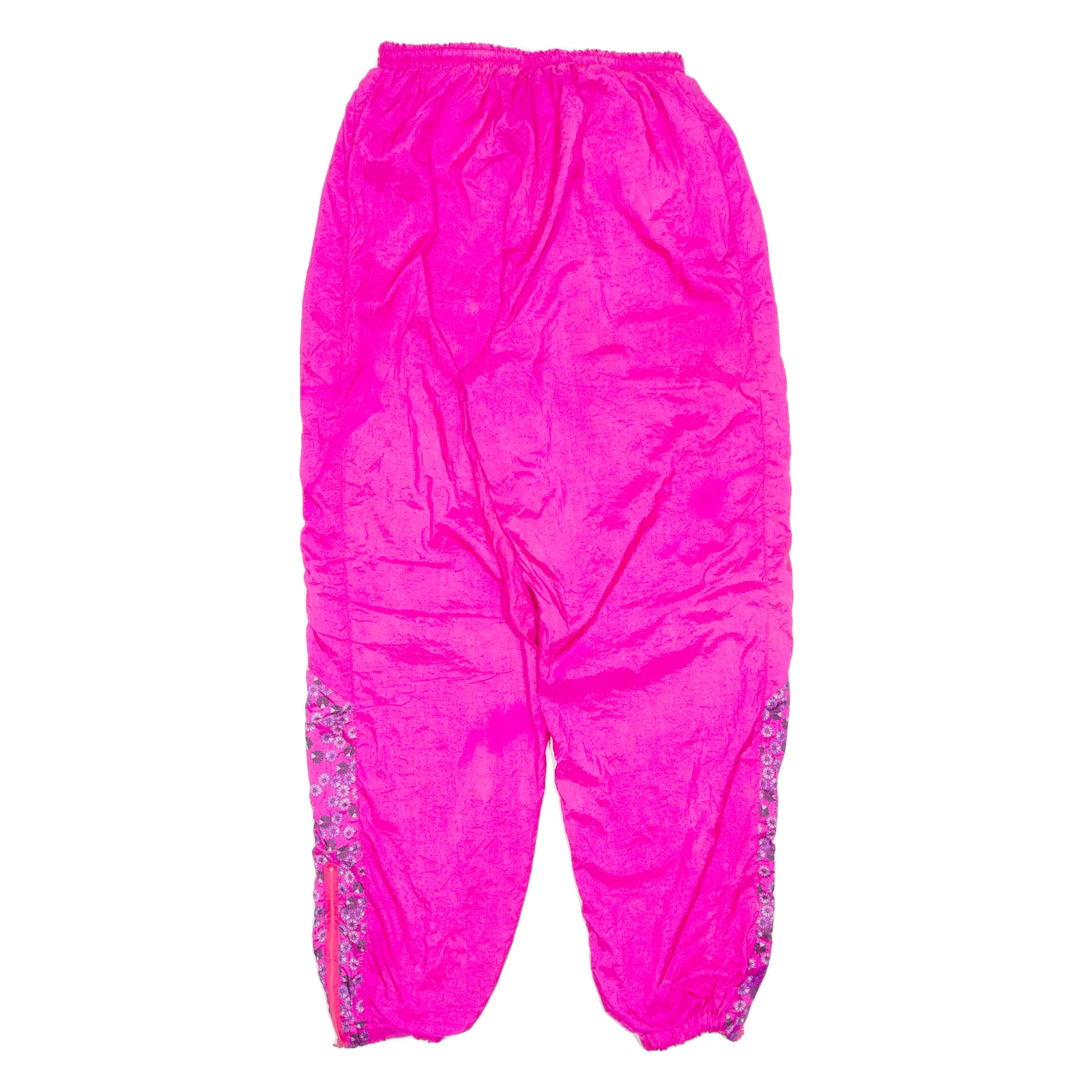 REEBOK Lined Womens Track Pants Pink Tapered UK 16 W26 L29