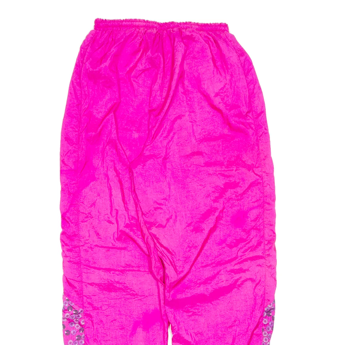 REEBOK Lined Womens Track Pants Pink Tapered UK 16 W26 L29