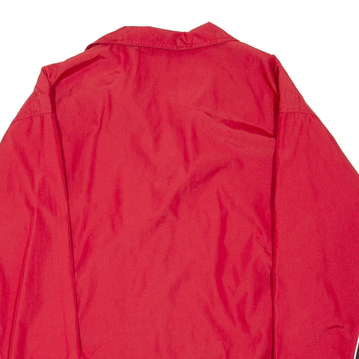 REEBOK Mens Track Jacket Red Nylon L