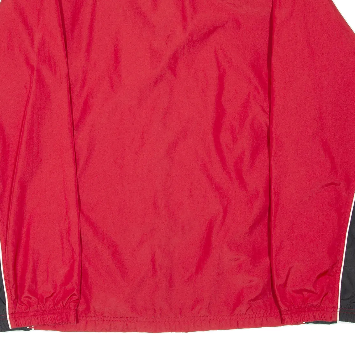 REEBOK Mens Track Jacket Red Nylon L