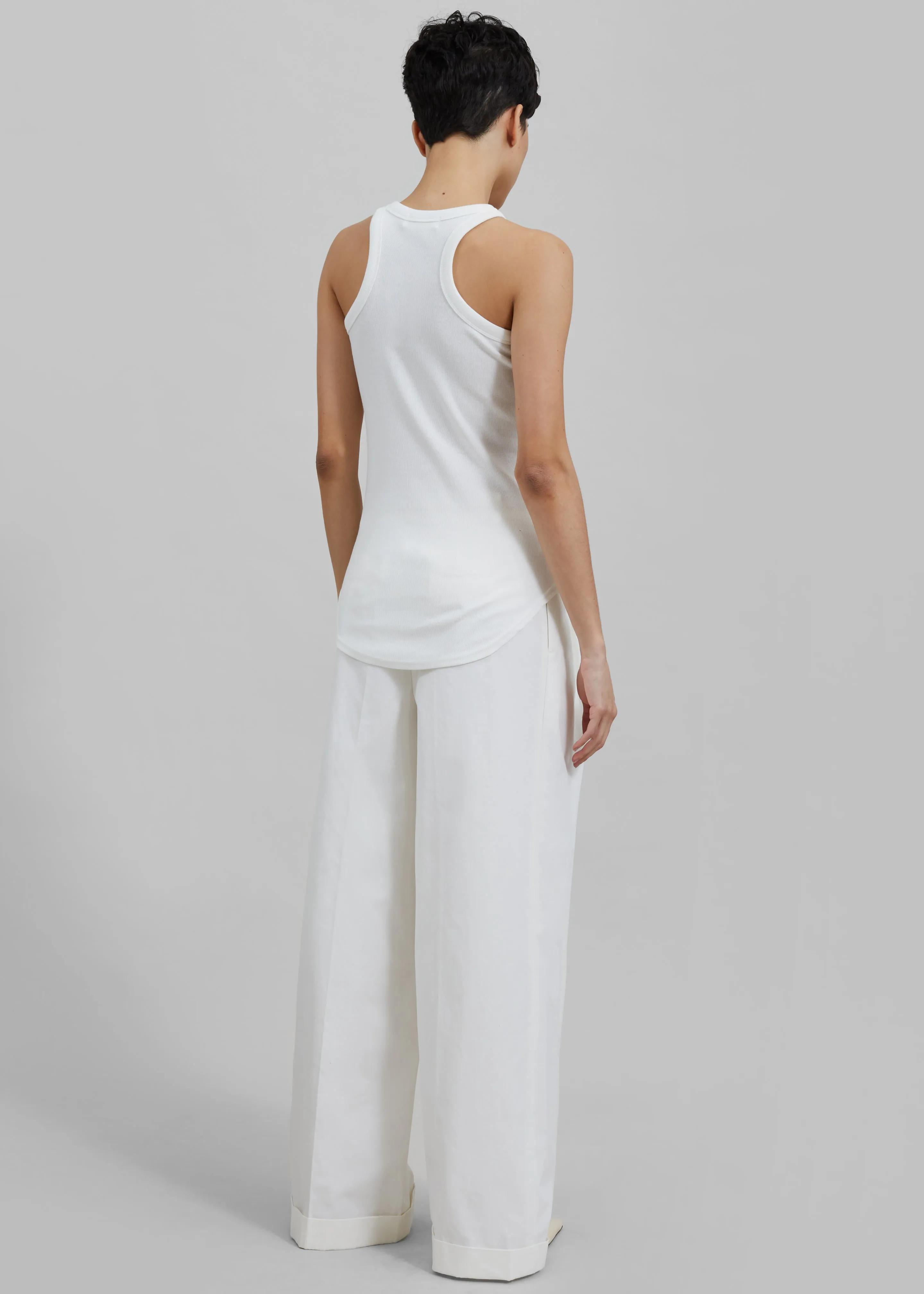 Rhys Pleated Trousers - White