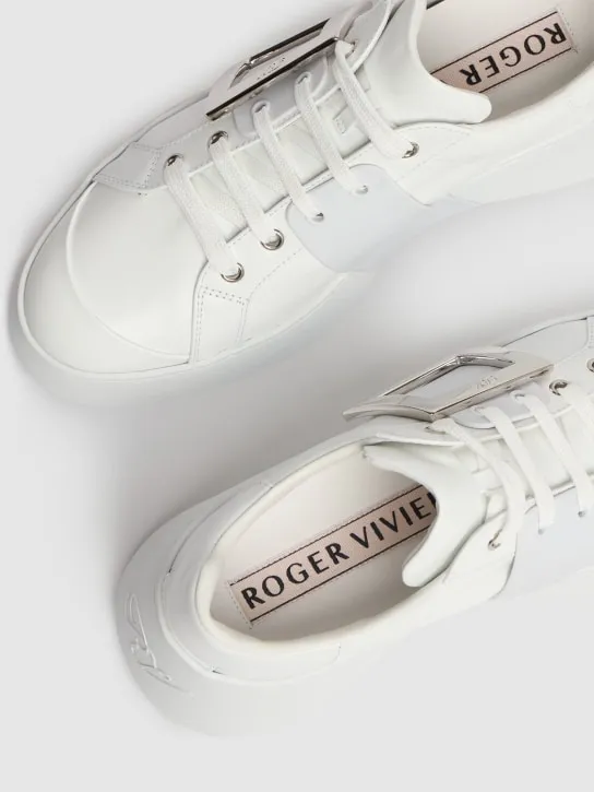 Roger Vivier   Viv Skate high leather sneakers 