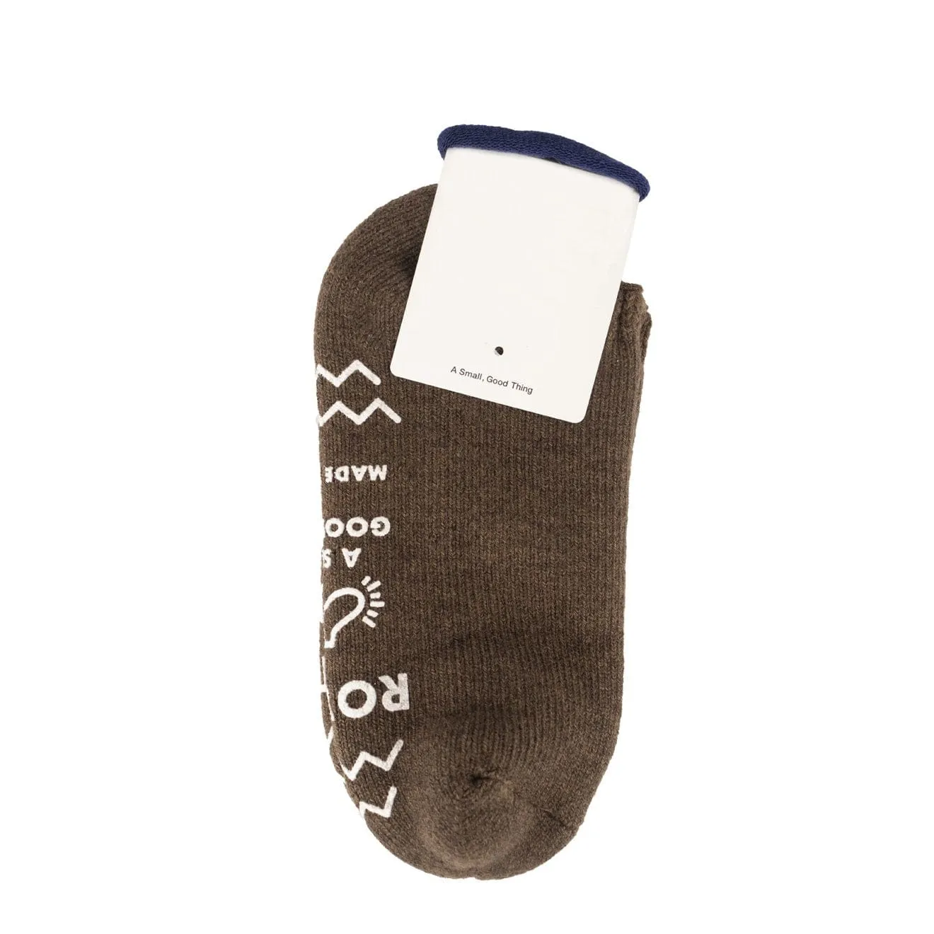 RoToTo Pile Slipper Socks Mix Brown