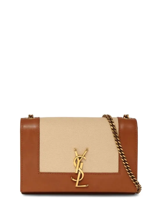 Saint Laurent   Small Kate cotton blend shoulder bag 