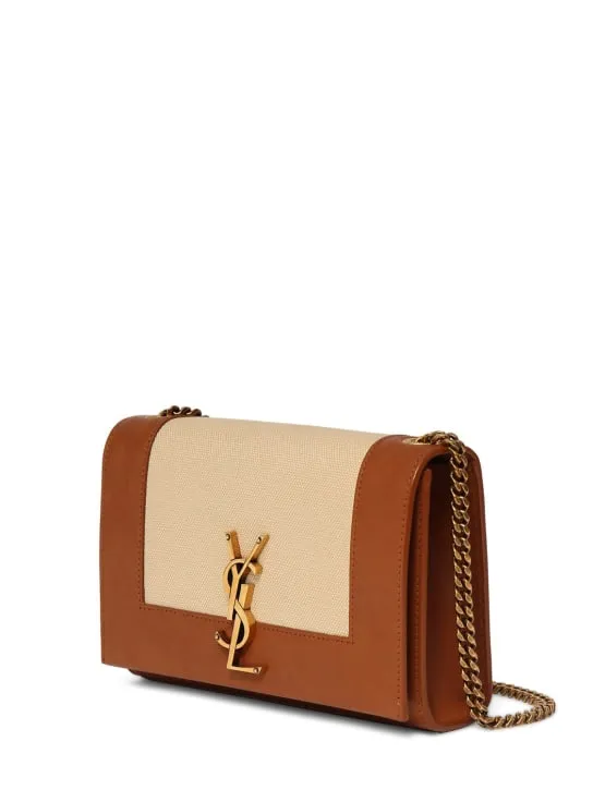 Saint Laurent   Small Kate cotton blend shoulder bag 