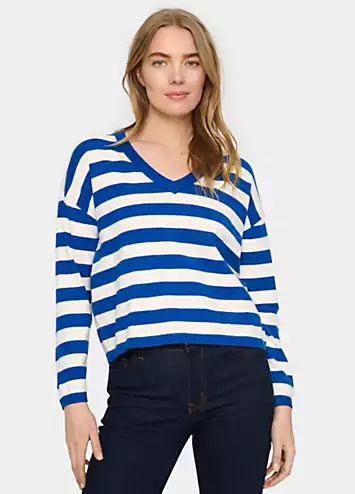 Saint Tropez Fikam V-Neck Long Sleeve Pullover | Grattan