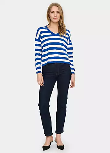 Saint Tropez Fikam V-Neck Long Sleeve Pullover | Grattan