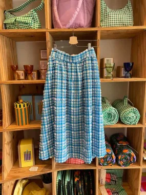 Saturday Skirt - Ocean Gingham