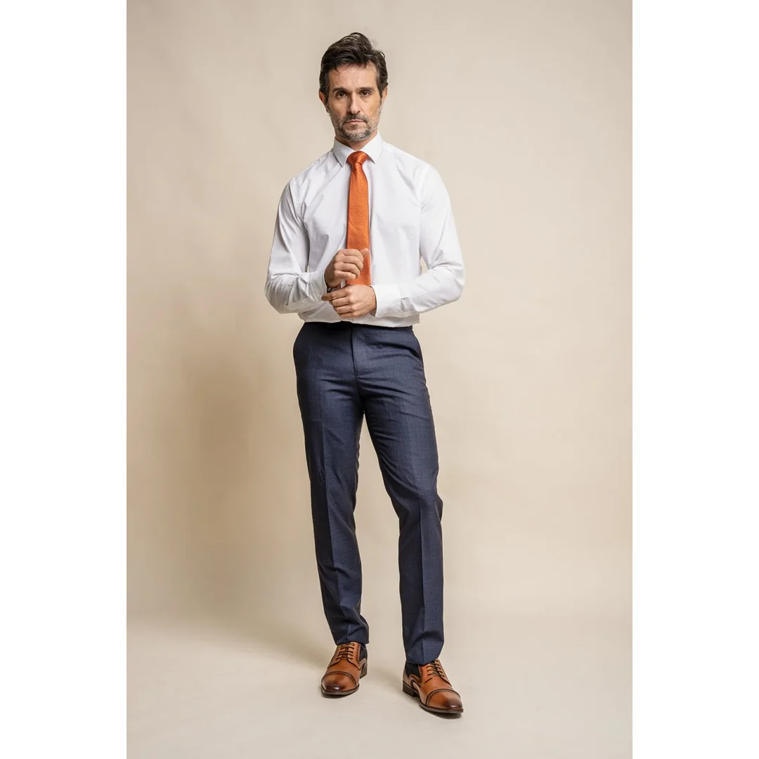 Seeba - Men's Classic Navy Blue Trousers