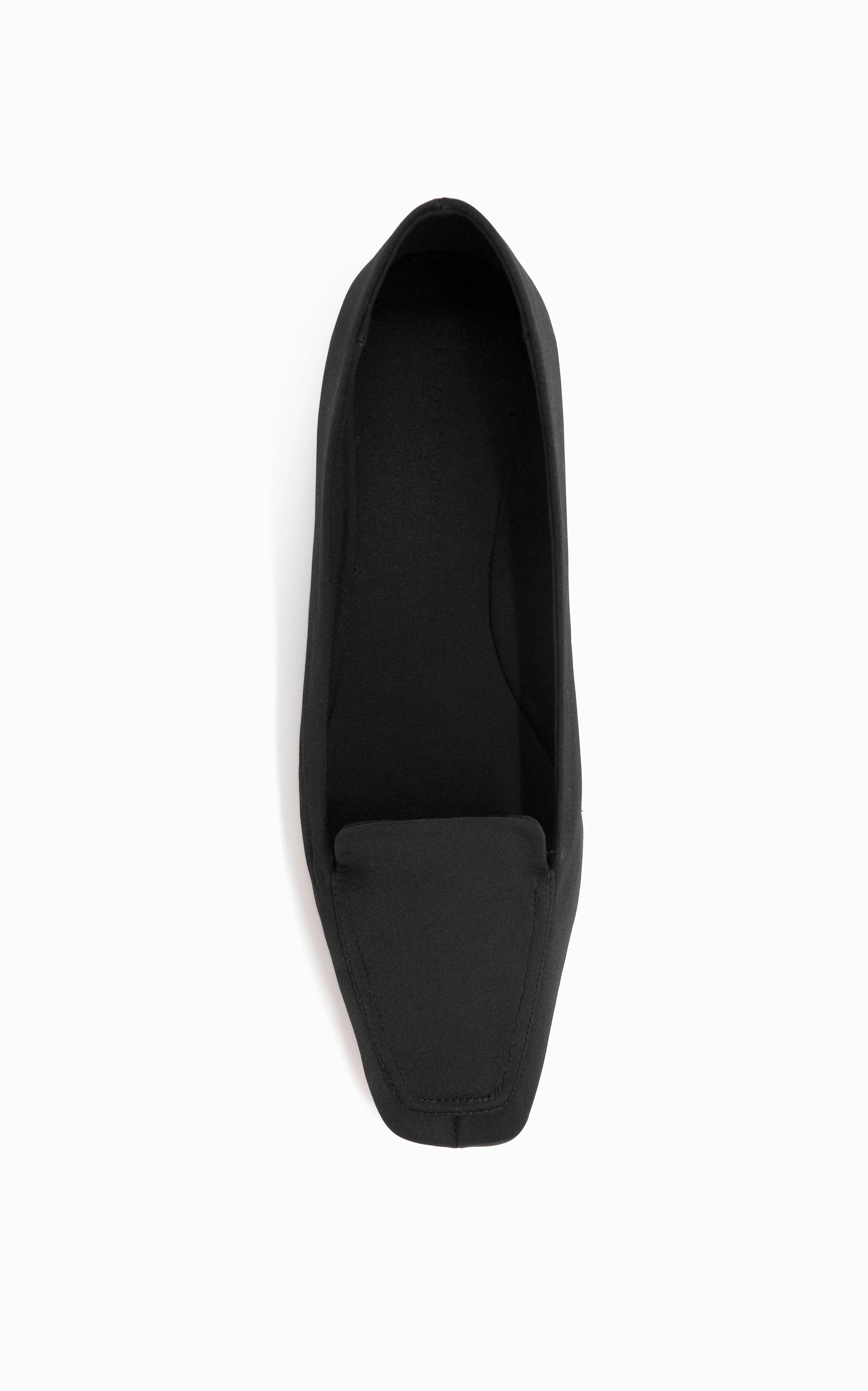 Sheath Slipper | Black Satin