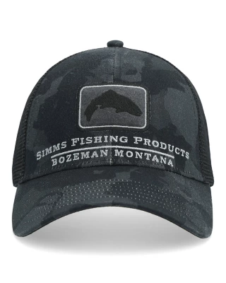 Simms Trout Icon Trucker Snapback Hat