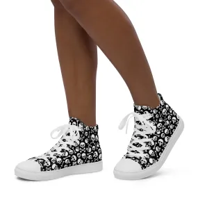 Skulls & Crossbones Women’s High Top Canvas Shoes