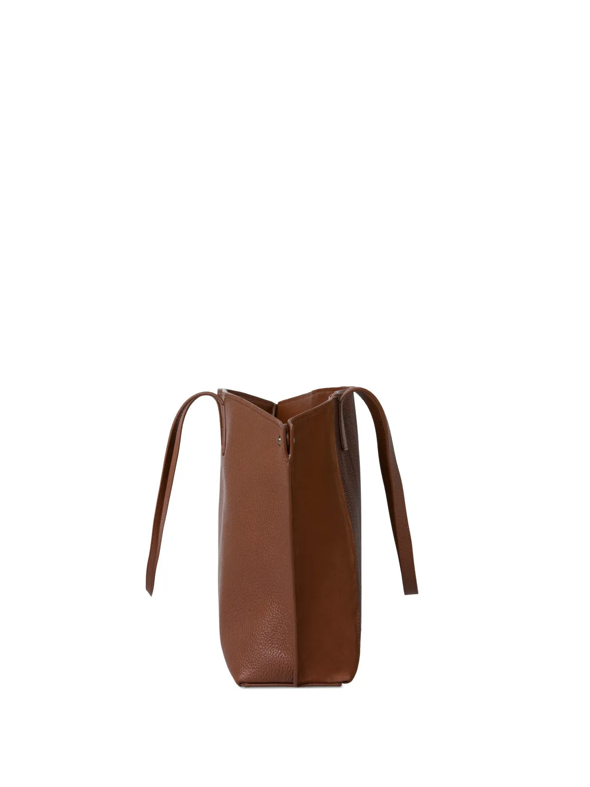 Small Reversible Leather and Horsehair Convertible Shoulder Bag