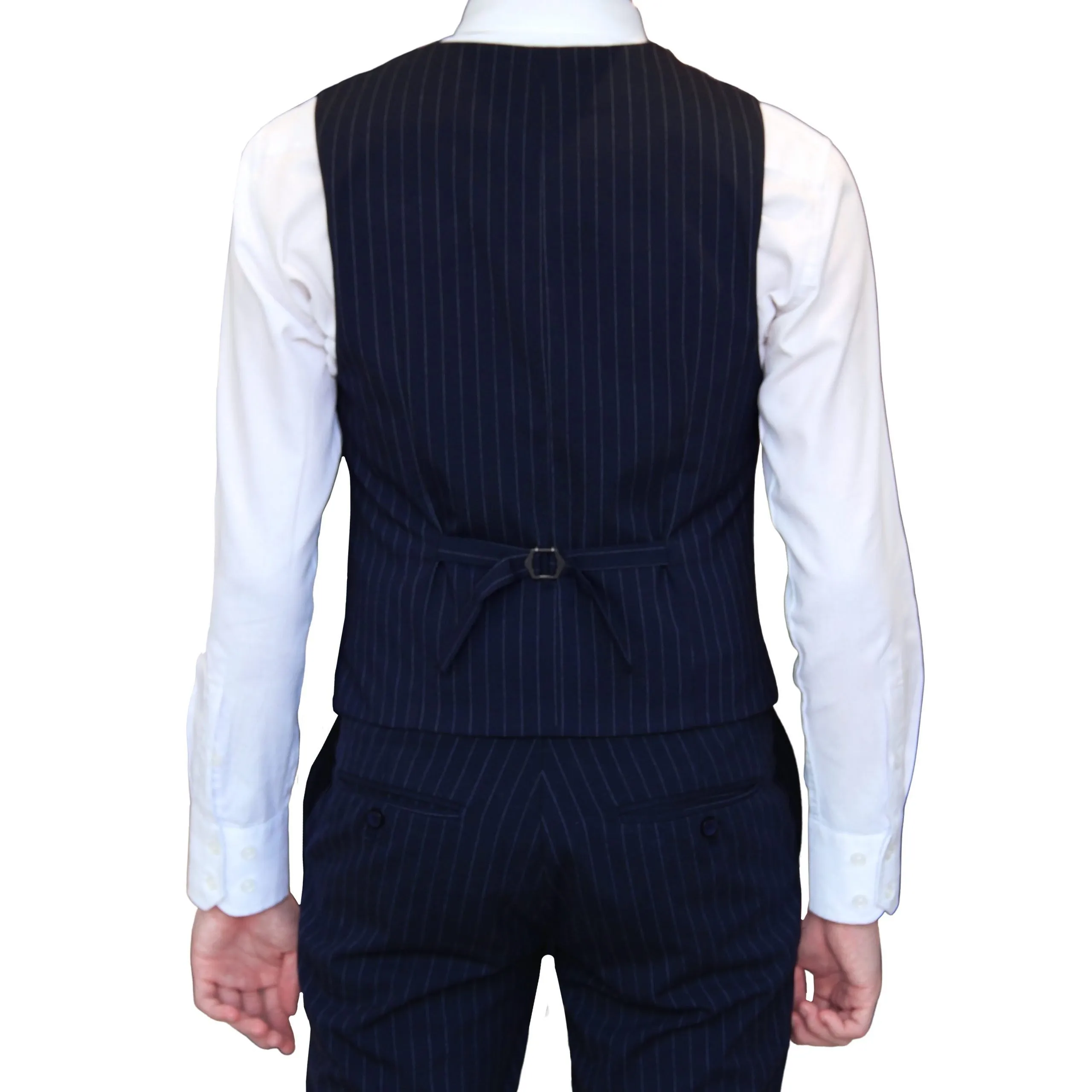 SmartMaster Skinny Fit Pattern Vest (Dark Blue)