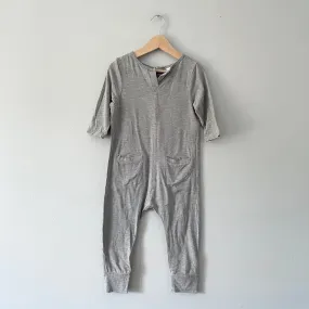 Smash + Tess / Light grey long sleeve romper / 2Y