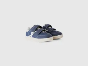 Sneakers in imitation leather - Dark Blue | Benetton