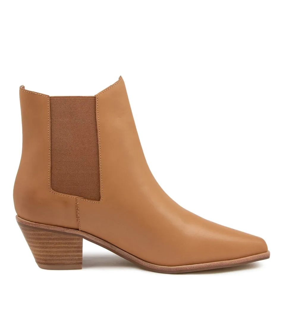 SOL SANA Roger Boot Tan Leather