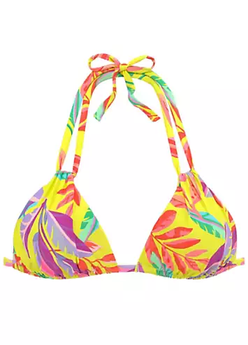 s.Oliver Floral Triangle Bikini Top | Grattan