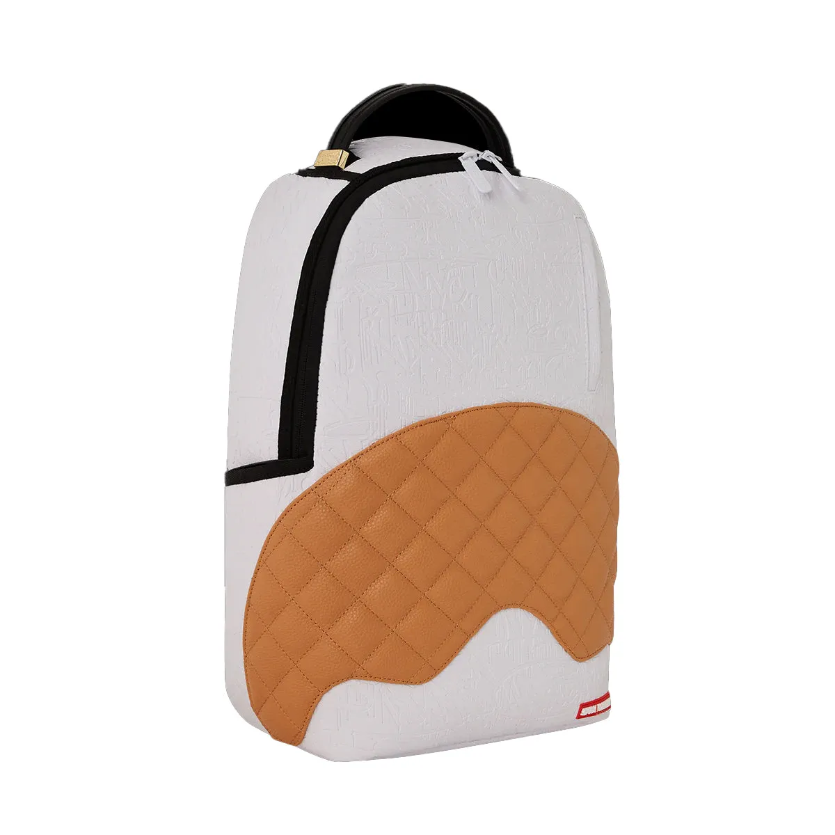 Sprayground Unisex Paris Embossed Cognac DLXSV Backpack 910B6105NSZ White/Brown