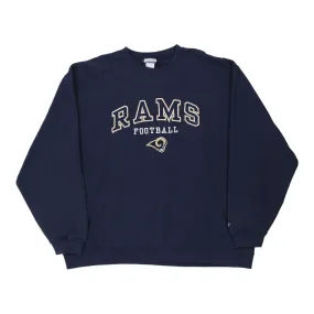 St. Louis Rams Reebok NFL Sweatshirt - XL Navy Cotton Blend