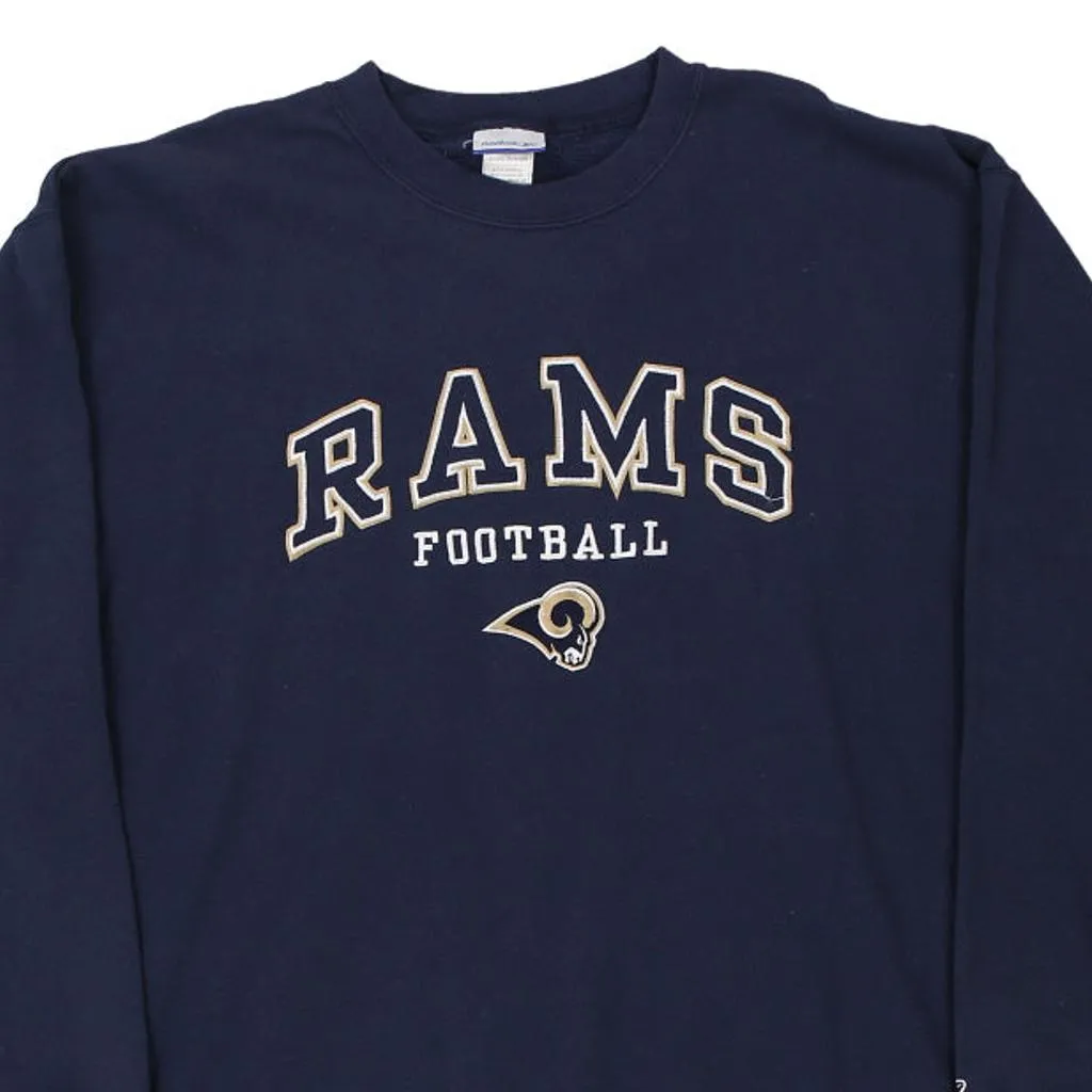 St. Louis Rams Reebok NFL Sweatshirt - XL Navy Cotton Blend