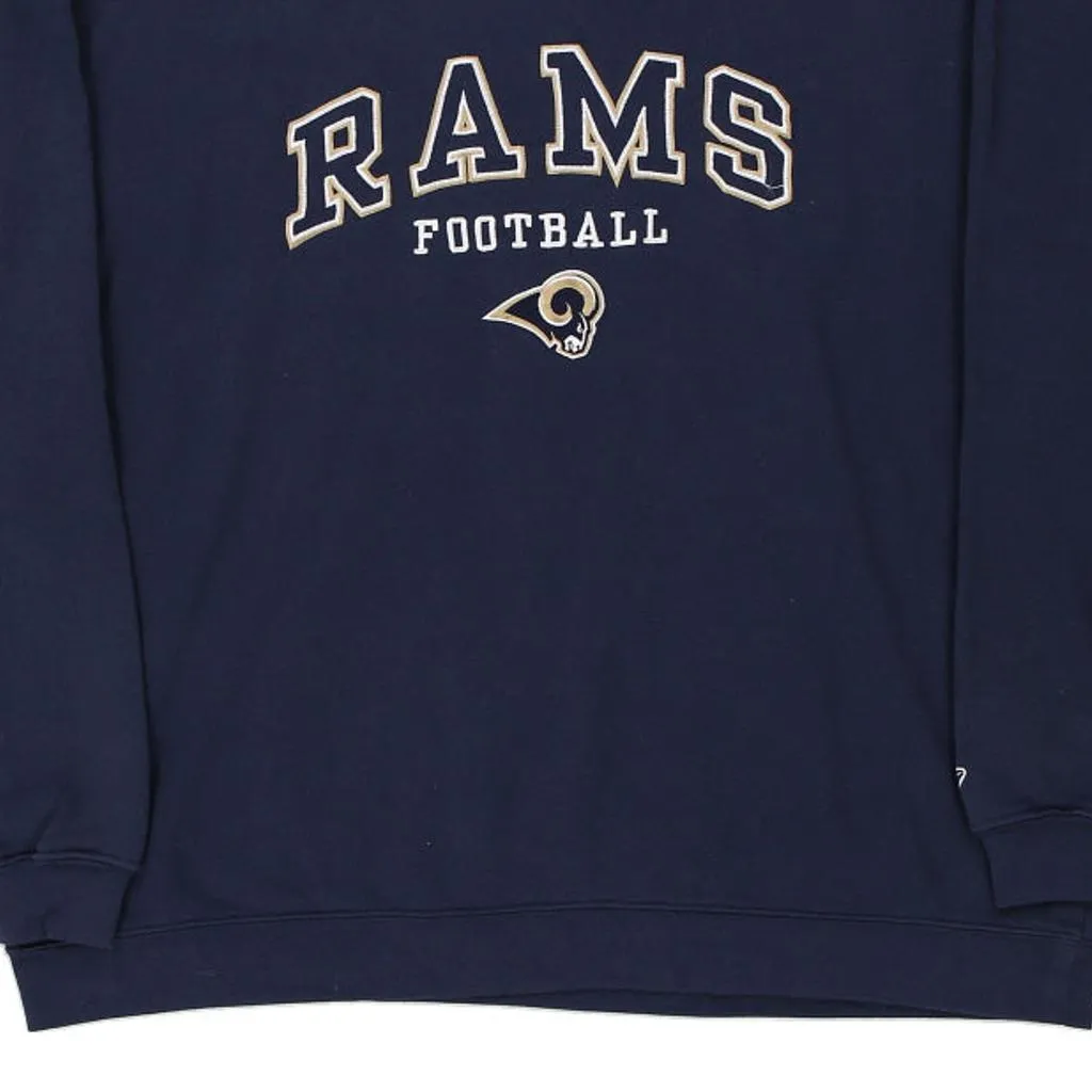 St. Louis Rams Reebok NFL Sweatshirt - XL Navy Cotton Blend