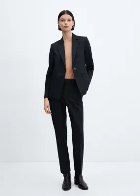 Straight suit trousers