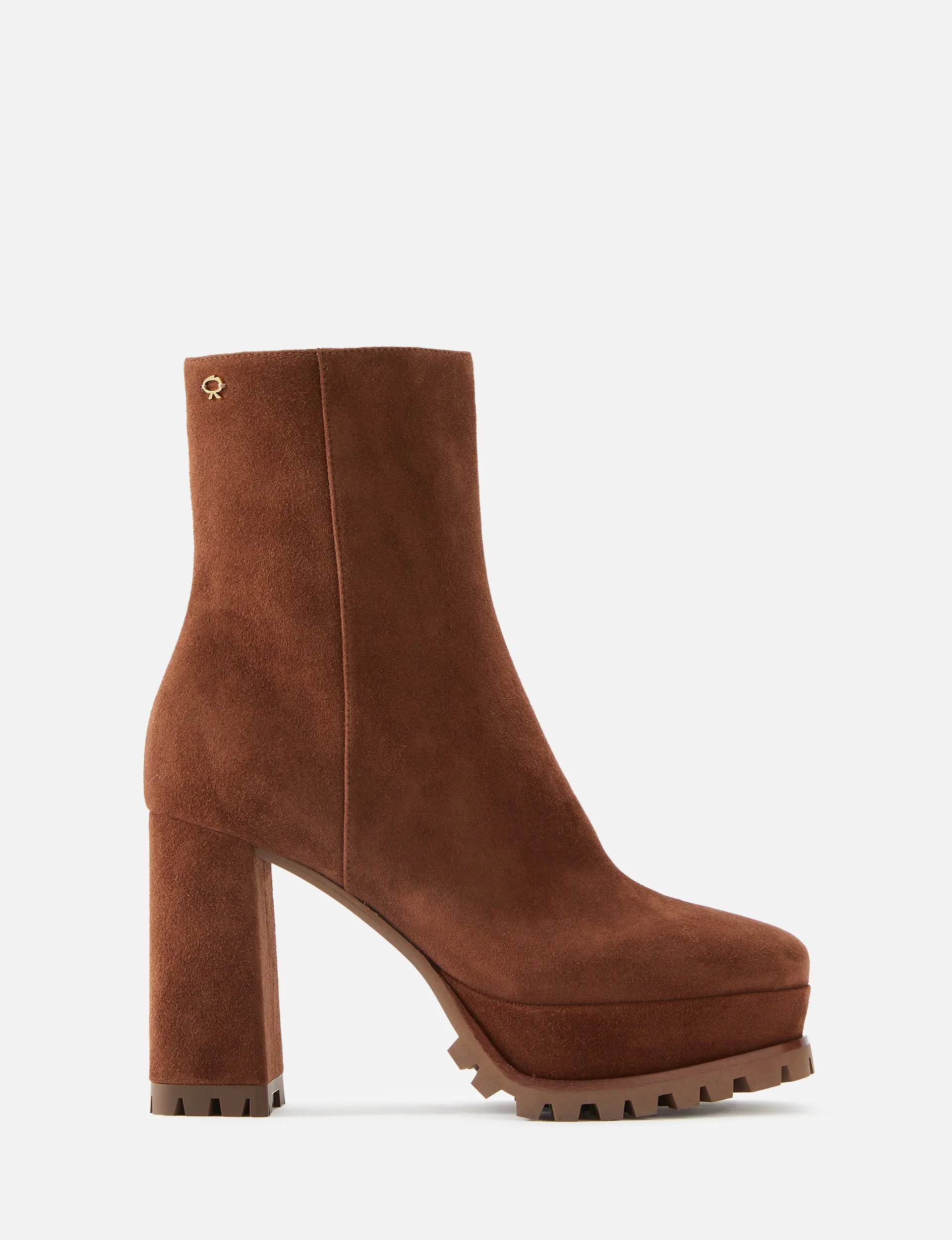 Suede Platform Boot 70mm