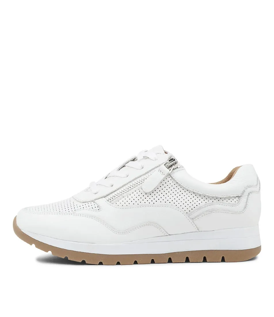 SUPERSOFT Kents White Leather Sneakers Gs