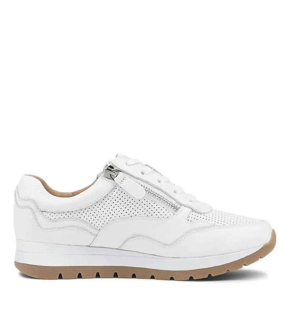 SUPERSOFT Kents White Leather Sneakers Gs