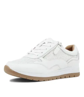 SUPERSOFT Kents White Leather Sneakers Gs