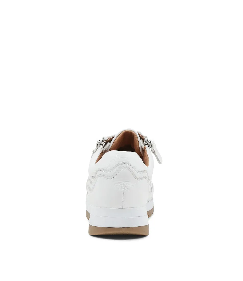 SUPERSOFT Kents White Leather Sneakers Gs