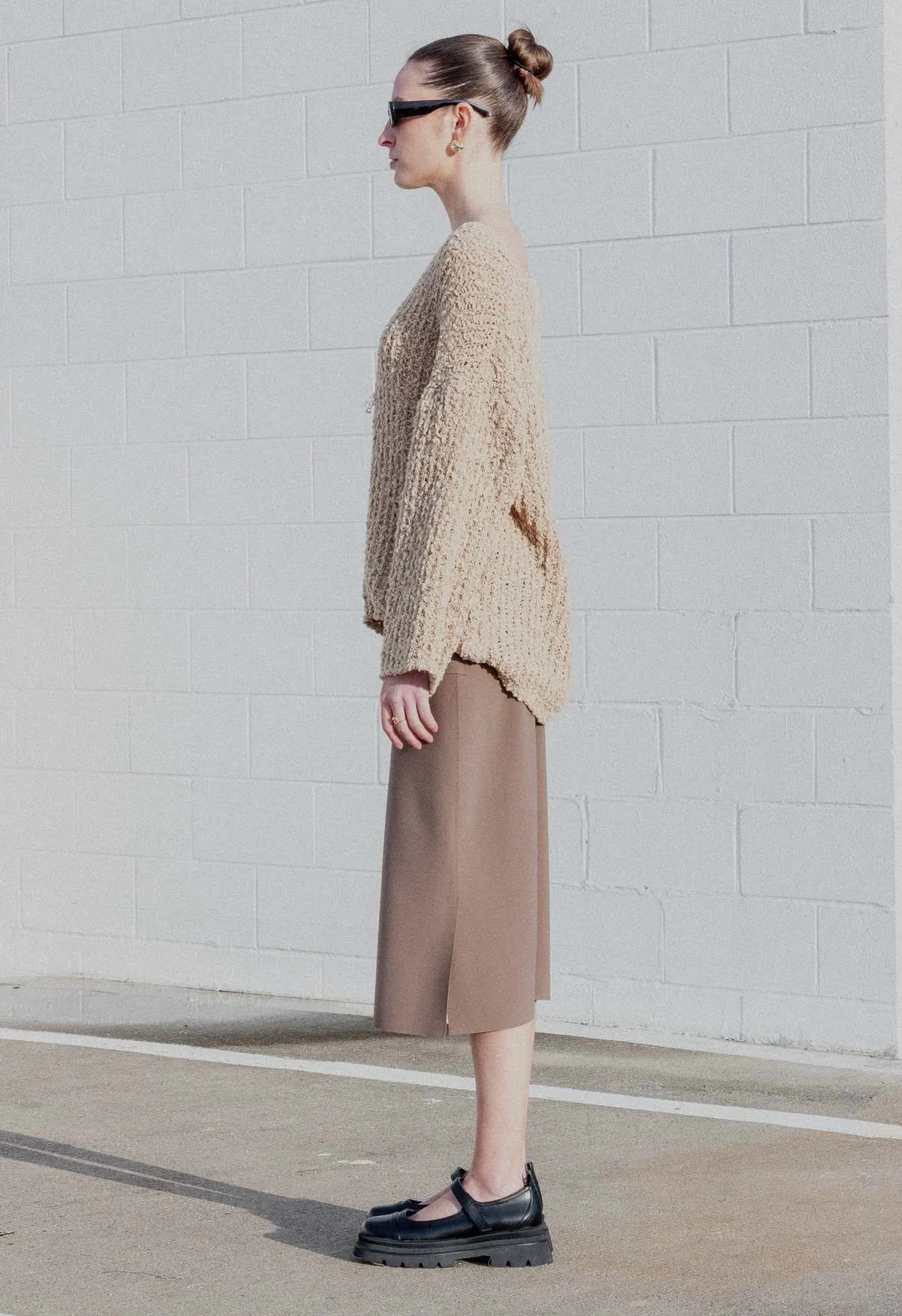 Tailored Skirt - Mocha