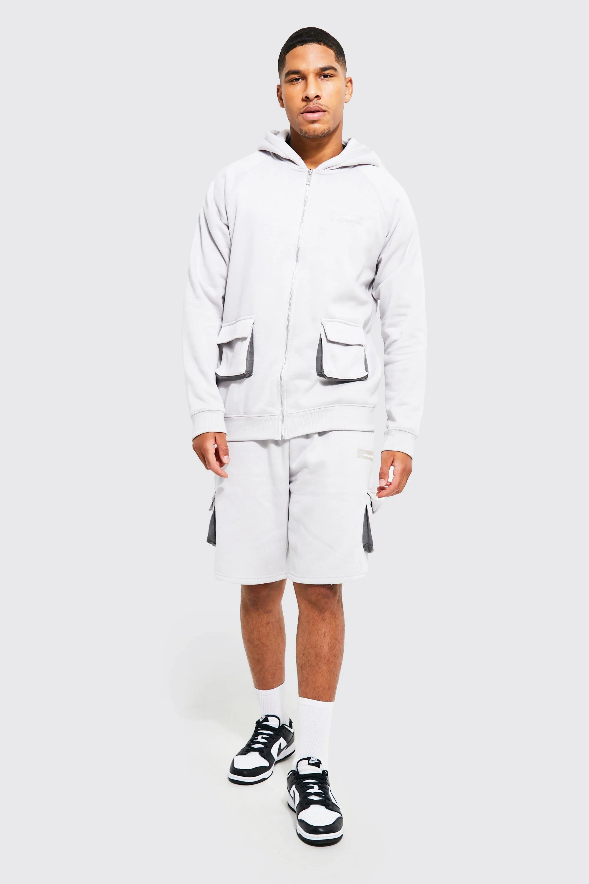 Tall Man Cargo Short Hooded Tracksuit