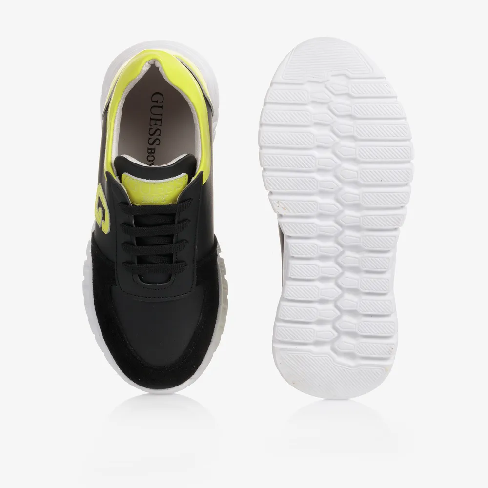 Teen Black & Yellow Trainers