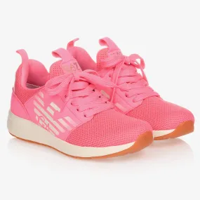 Teen Pink Logo Trainers