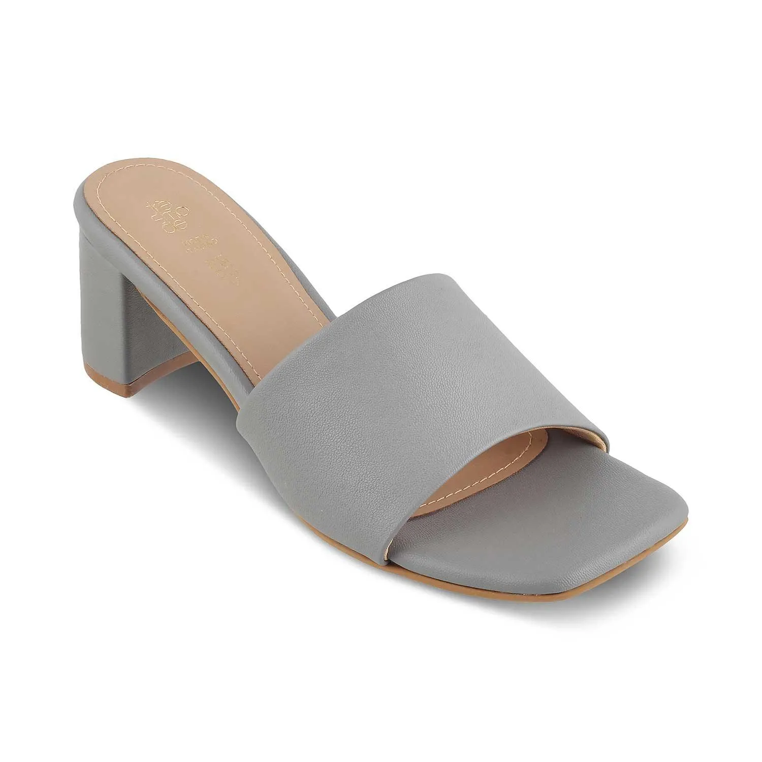 The Barie Grey Women's Casual Block Heel Sandals Tresmode