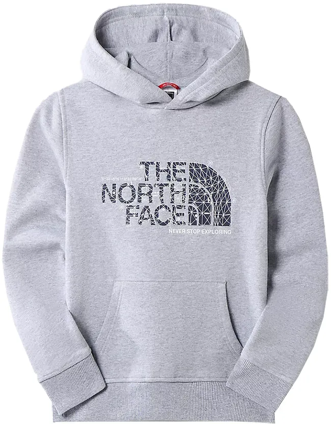 The North Face Kids Drew Peak Hoodie Light Grey Heather