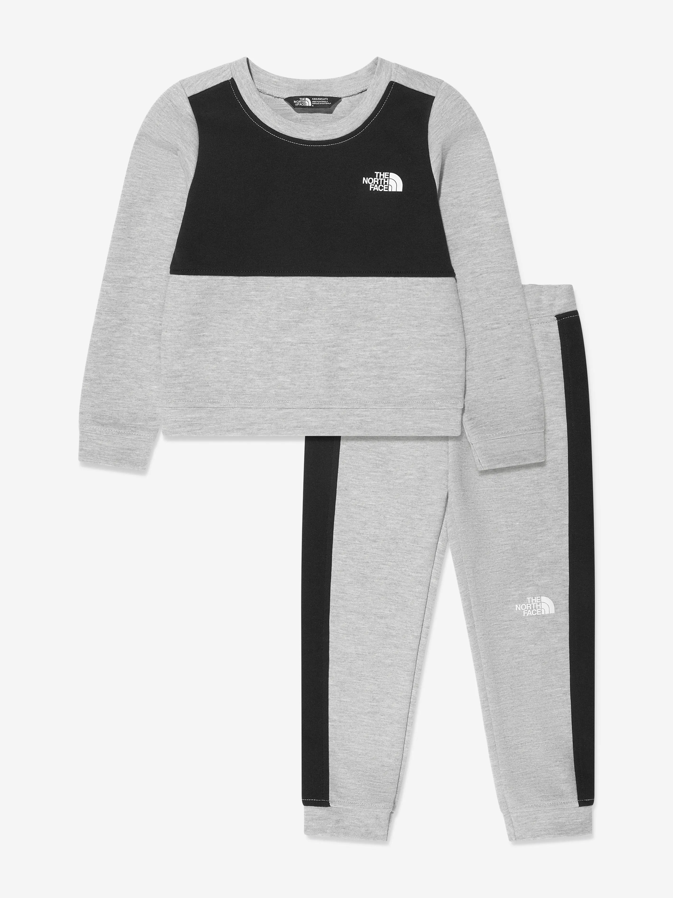 The North Face Kids TNF Tech Crew Tracksuit in Grey