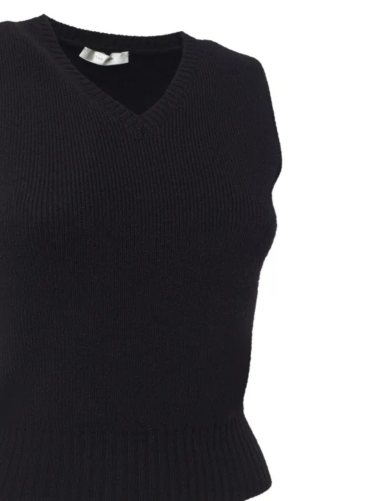 The Row   Comi cashmere blend knit vest 