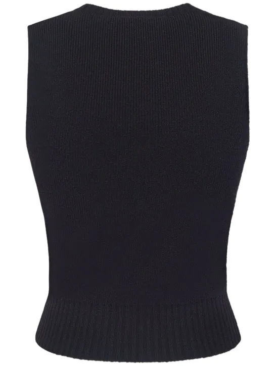 The Row   Comi cashmere blend knit vest 