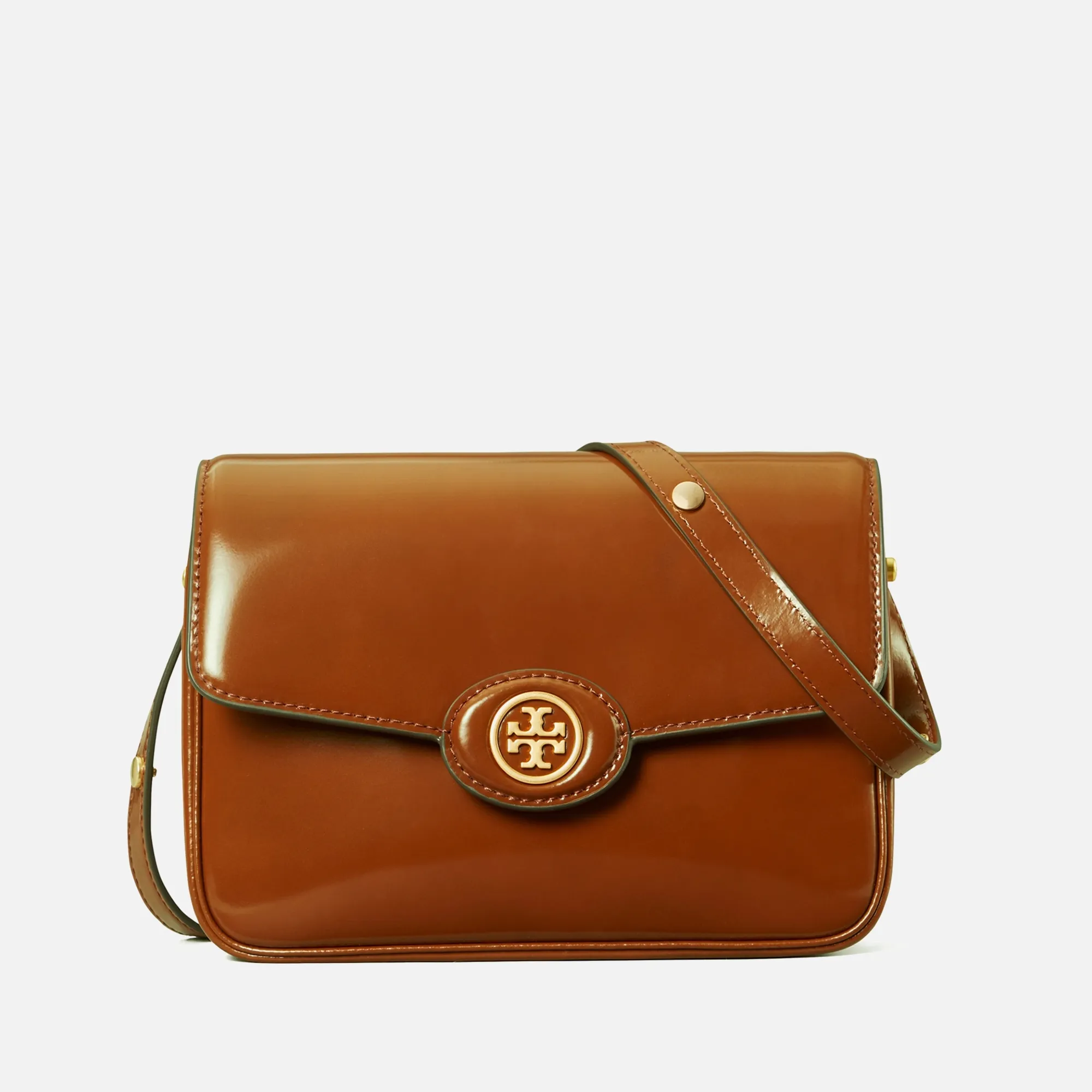 Tory Burch Robinson Spazzolato Patent Leather Bag | Coggles