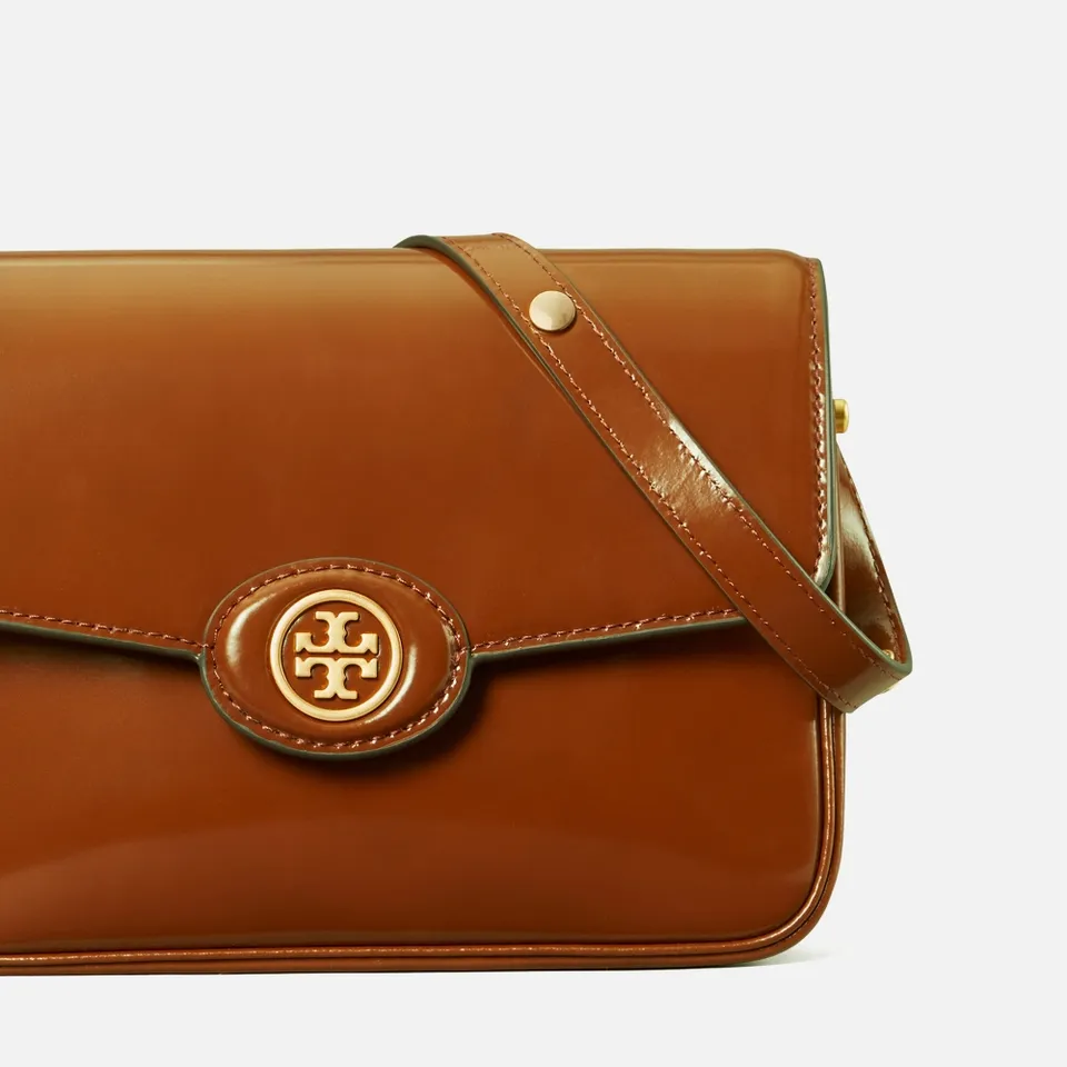 Tory Burch Robinson Spazzolato Patent Leather Bag | Coggles