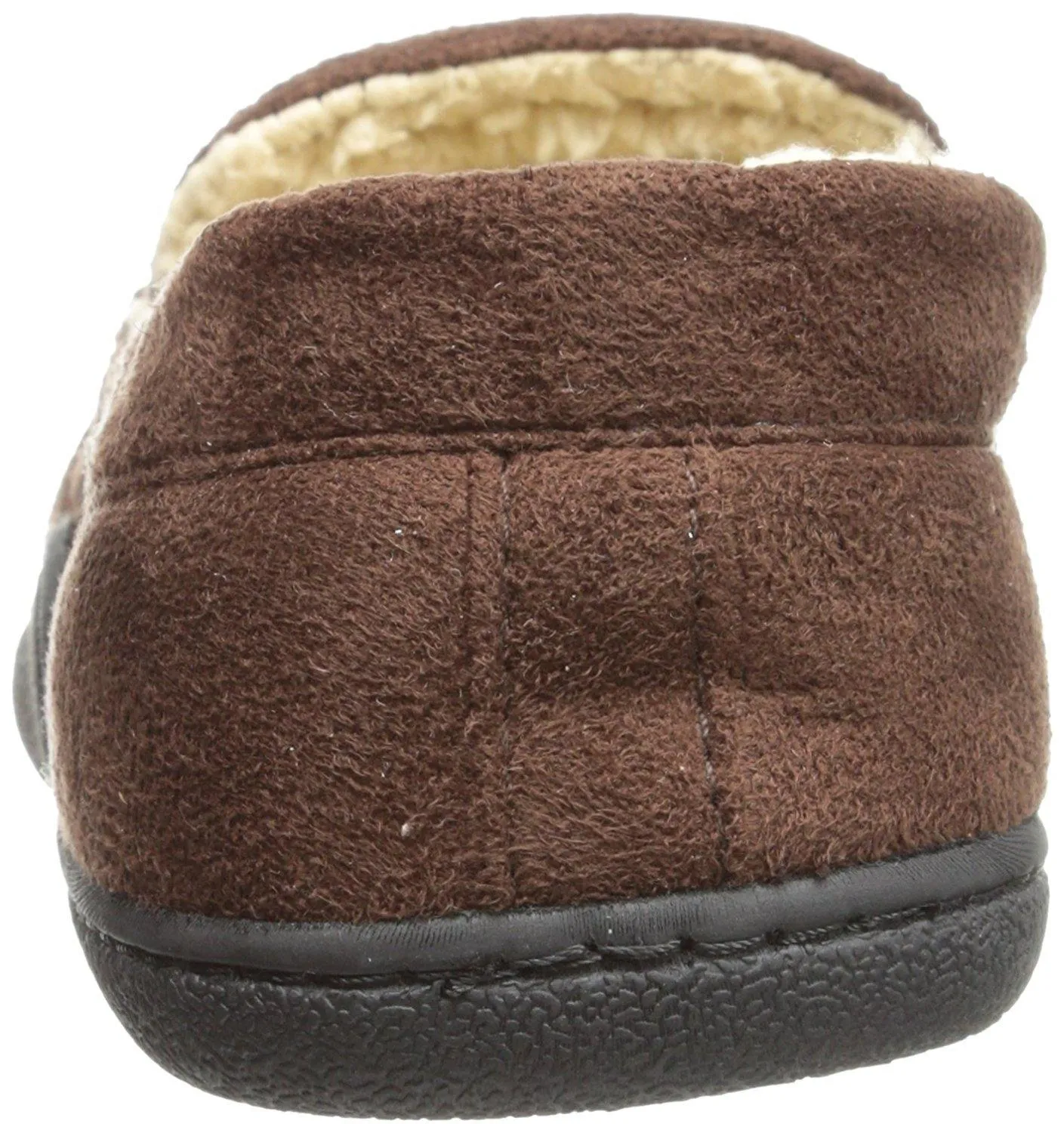 Totes Men's Microsuede Slipper with Sherpa Lining  