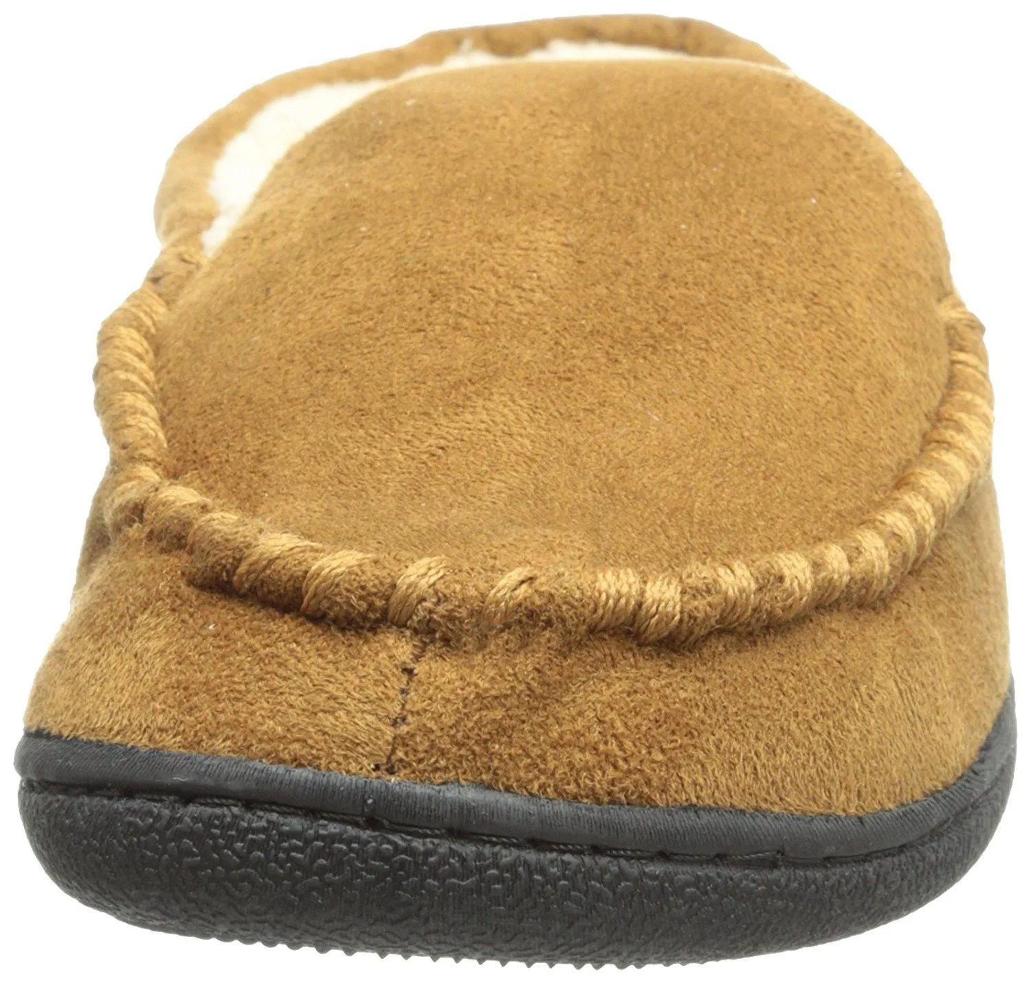 Totes Men's Microsuede Slipper with Sherpa Lining  