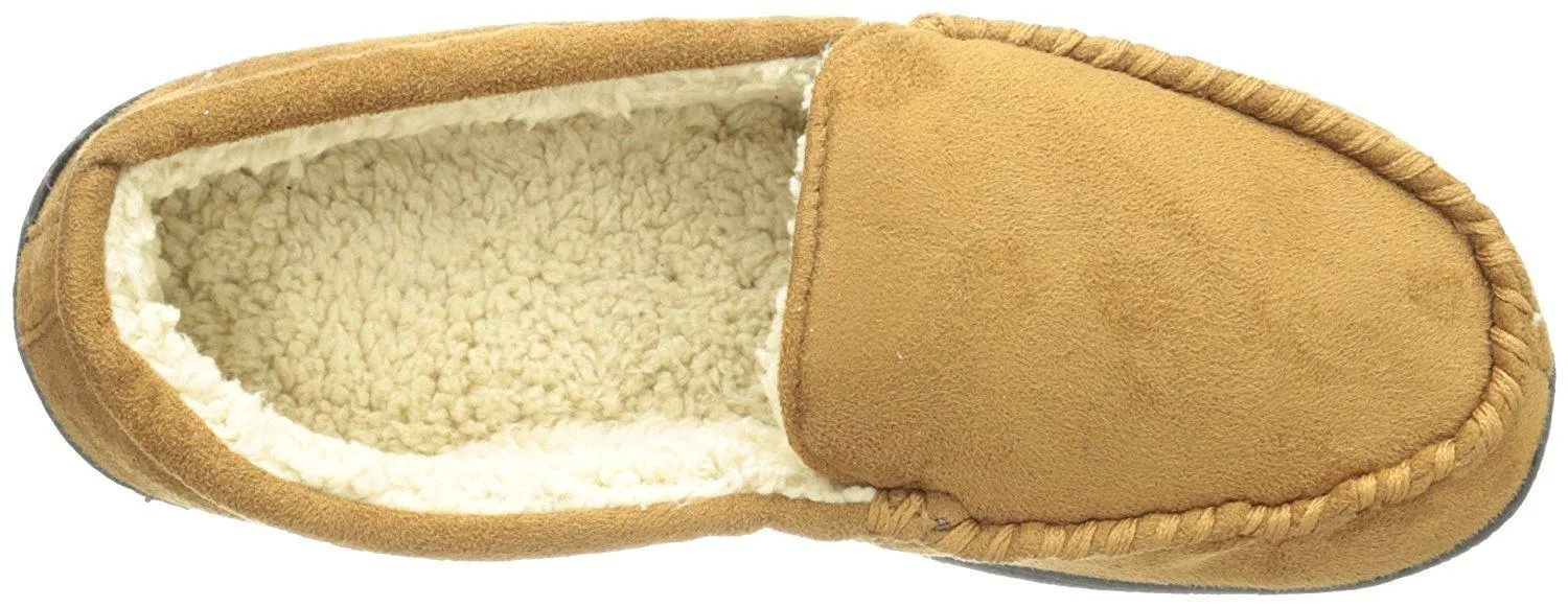 Totes Men's Microsuede Slipper with Sherpa Lining  