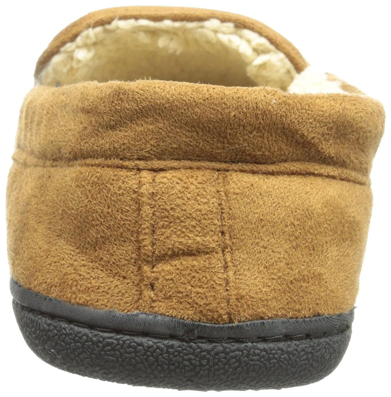 Totes Men's Microsuede Slipper with Sherpa Lining  