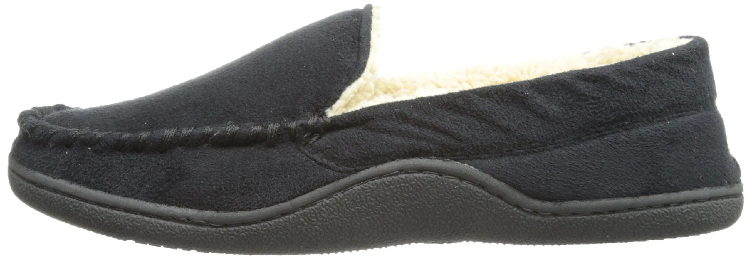 Totes Men's Microsuede Slipper with Sherpa Lining  